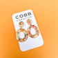 Fall Garden Donut-Shaped Earrings