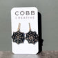 Black Spooky Spiderweb Earrings