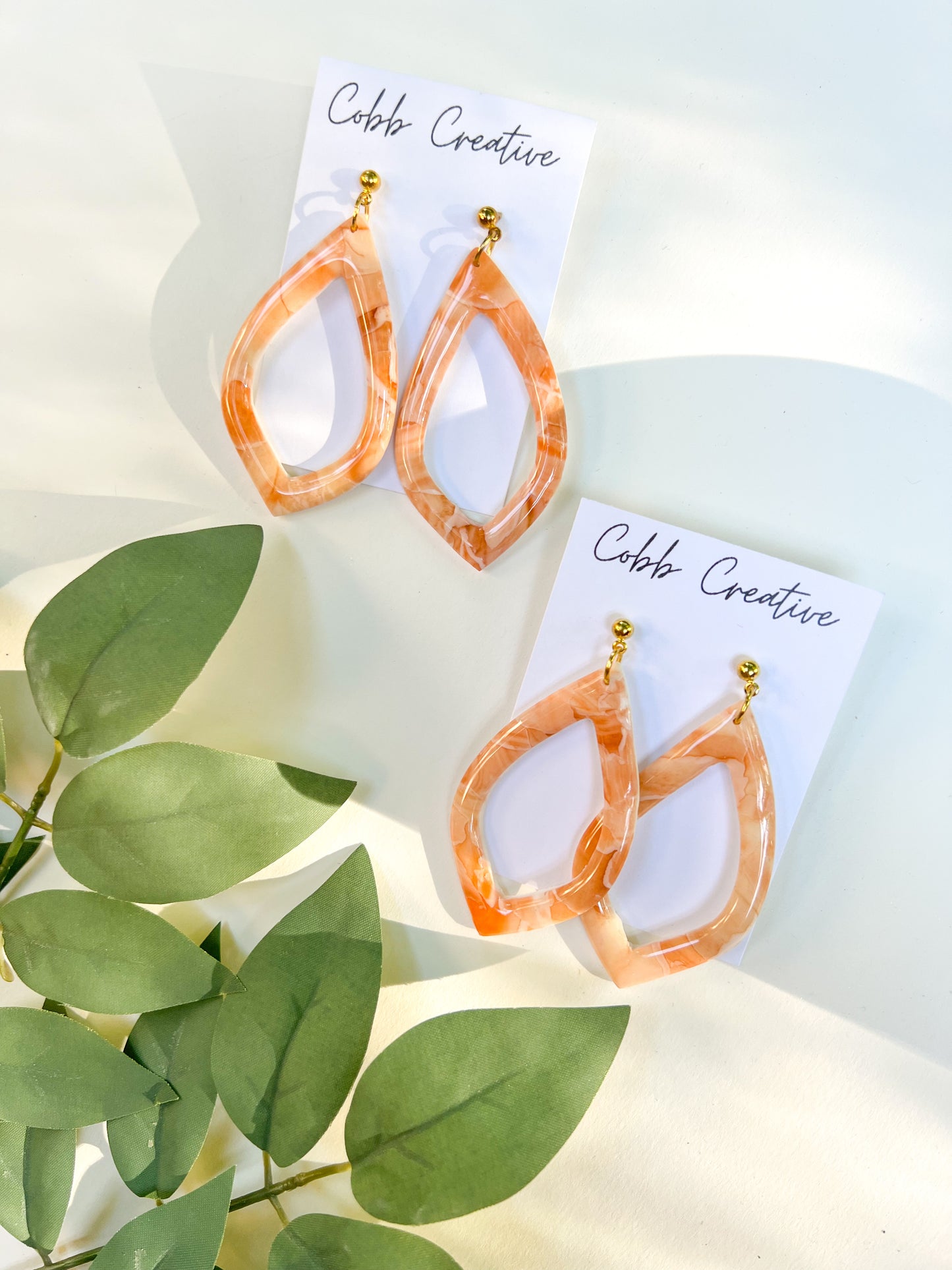 Peach Shula Drop Earrings