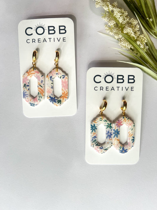 Azure Bloom Drop Earrings