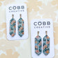 Orange Grove Long Drop Earrings