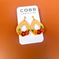 Extruded Teardrop Fall Florals Earrings