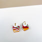 Fall Book Stack Hook Earrings