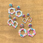 Garden Party Hexagon Earrings
