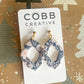 Winter Floral Drop Earrings