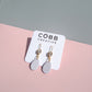 Large Purple Easter Egg Earrings