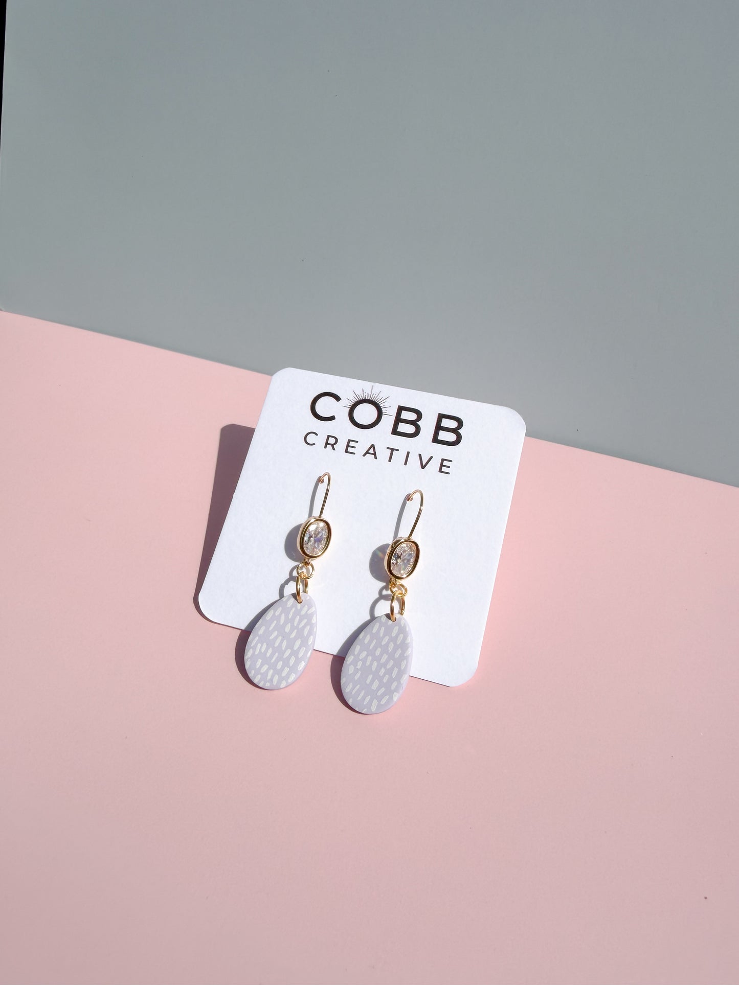 Large Purple Easter Egg Earrings