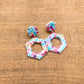 Garden Party Hexagon Earrings