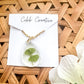 Four Leaf Clover Teardrop Necklace