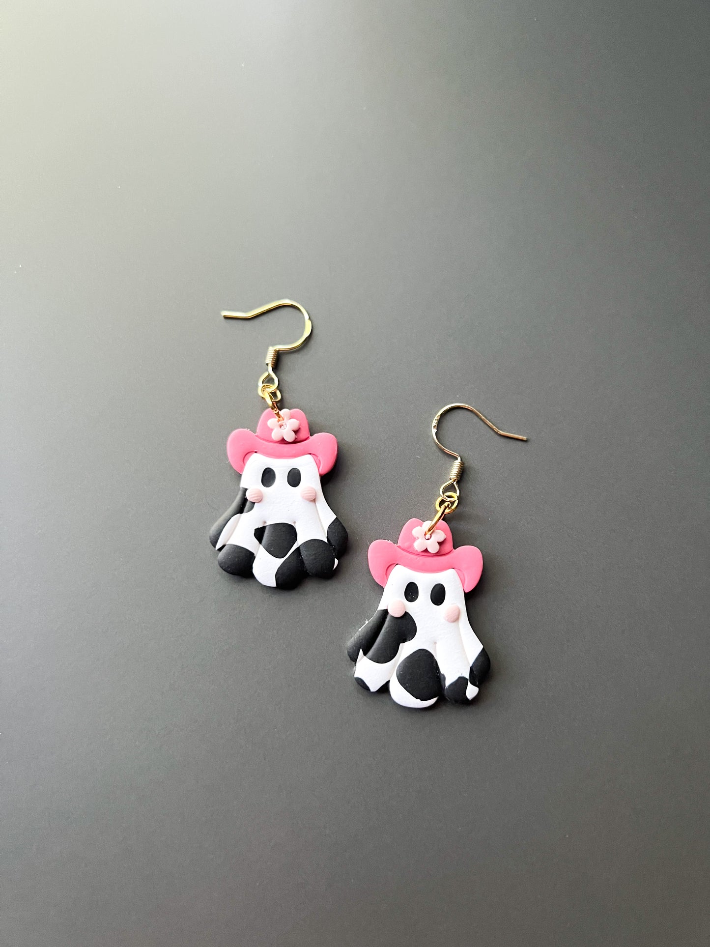 Cowboy Ghost Hook Earrings