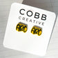 ABC Stud Earrings