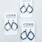 Midnight Marble Earrings