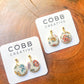 Colorful Garden Round Earrings