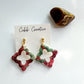 Poinsettia Drop Earrings