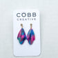 Rainbow Relic Scallop Earrings