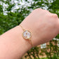 Gold Lilac Hydrangea Bracelet