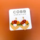 Extruded Fall Florals Earrings