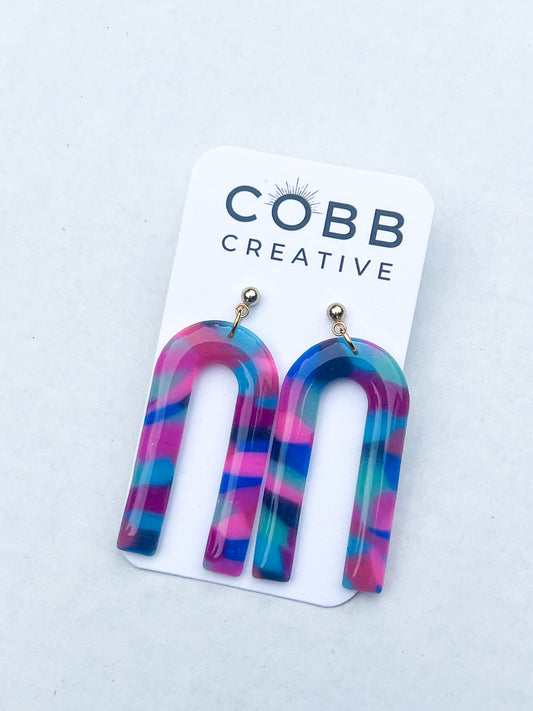 Rainbow Relic Arch Earrings