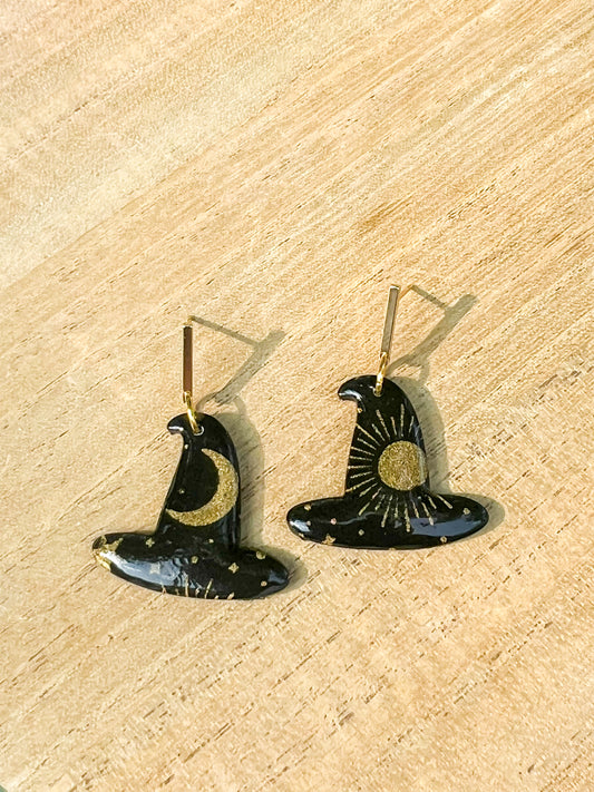 Celestial Witch Hat Earrings