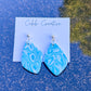 Groovy Blue Dangle Earrings