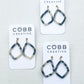 Midnight Marble Earrings