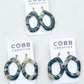 Midnight Marble Blair Earrings
