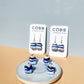 Beautiful Blue Book Stack Hook Earrings