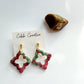 Poinsettia Drop Earrings