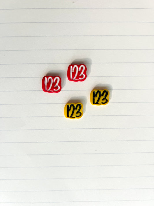 123 Stud Earrings