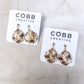 Footballs & Bows Teardrop Earrings