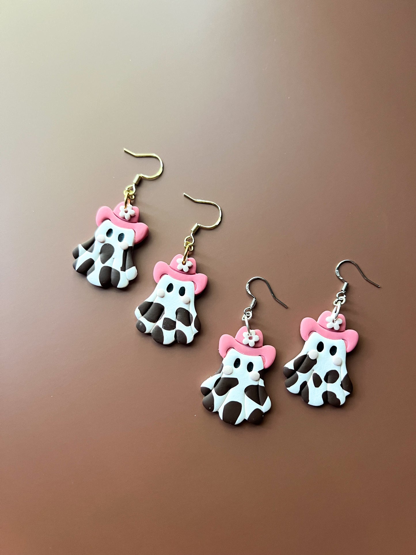 Cowboy Ghost Hook Earrings