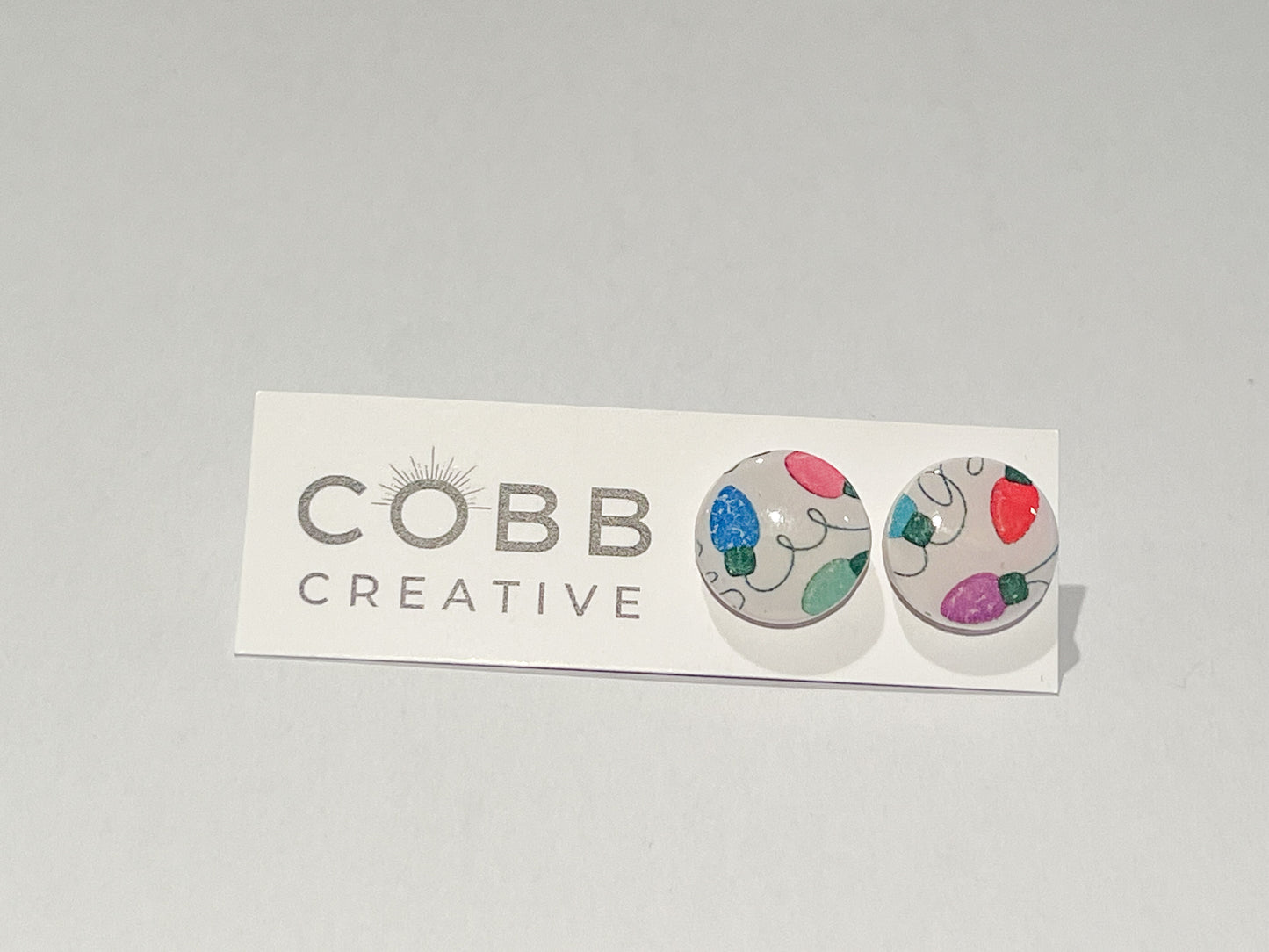 Christmas Lights Stud Earrings