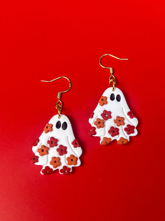 Groovy Ghost Hook Earrings