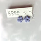 Spring Flower Hoop Earrings