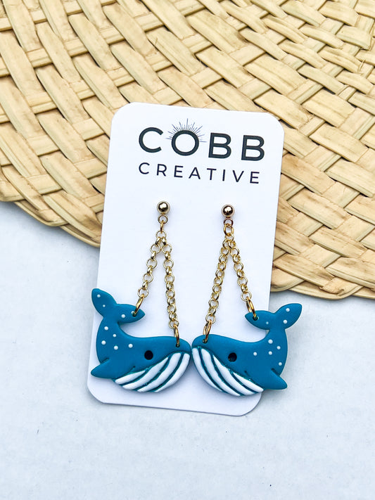 Oh Whale Earrings