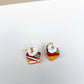 Fall Book Stack Hook Earrings