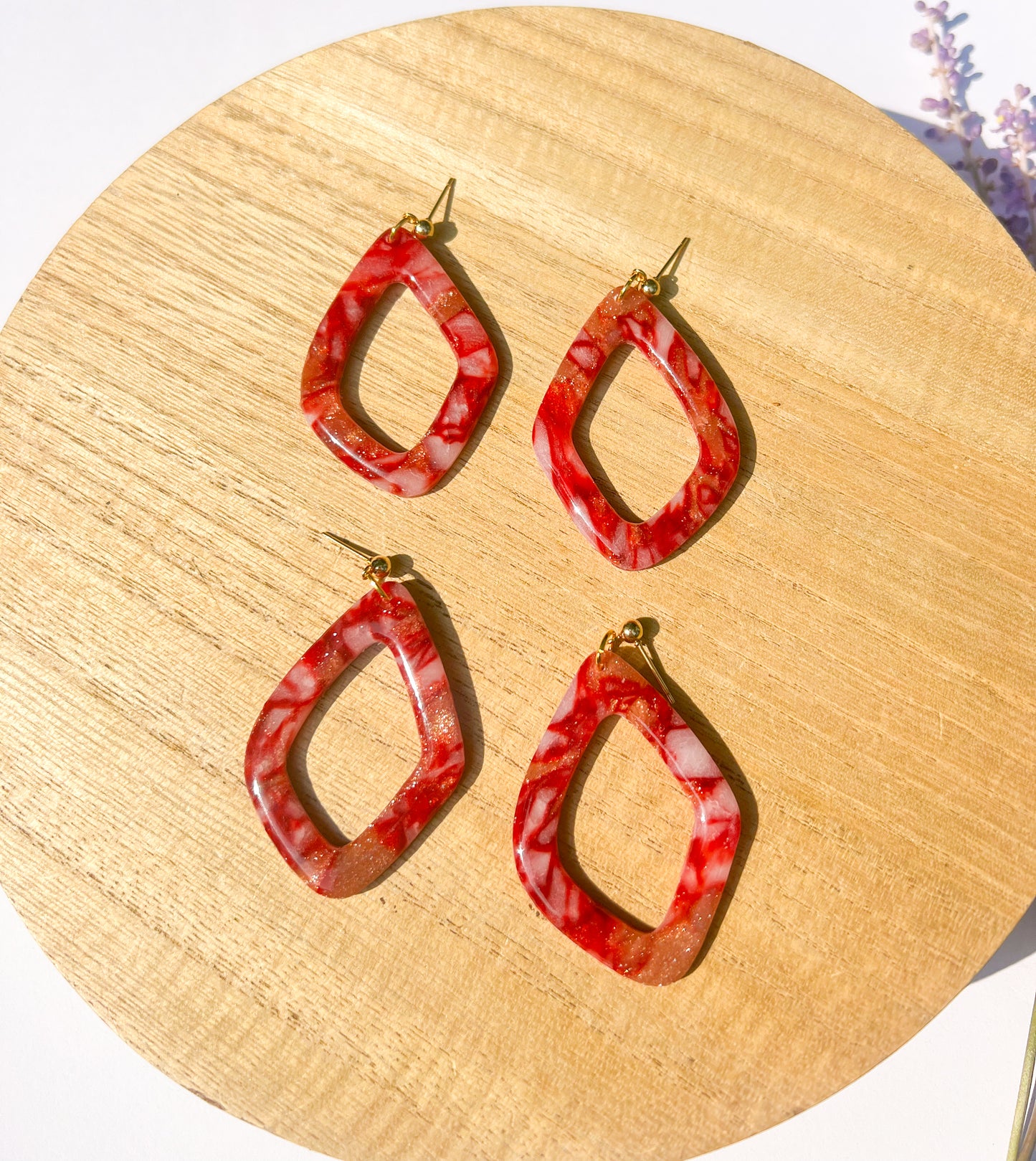 Large Summer Heat Earrings