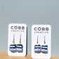 Beautiful Blue Book Stack Hook Earrings