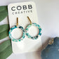 Forest Bloom Donut Shaped Earrings