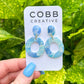 Crystal Cove Donut Earrings