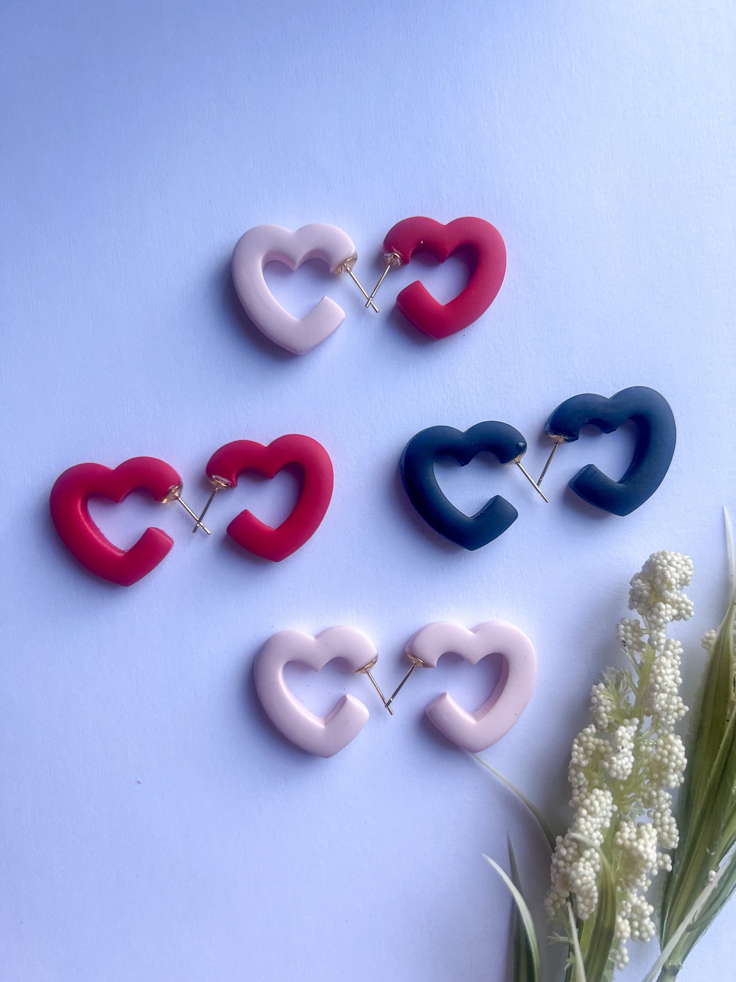 Sweetheart Hoop Earrings