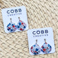 Painted Petals Dew Drop Earrings