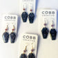 Coffin Crystal Hook Earrings