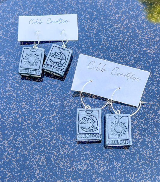 Tarot Book Drop Earrings