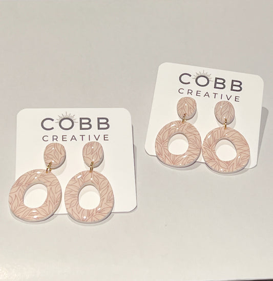 Neutral Nature Donut Earrings