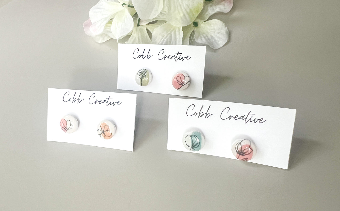 Colorful Garden Small Stud Earrings