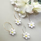 Cutesy Daisy Hoop Earrings