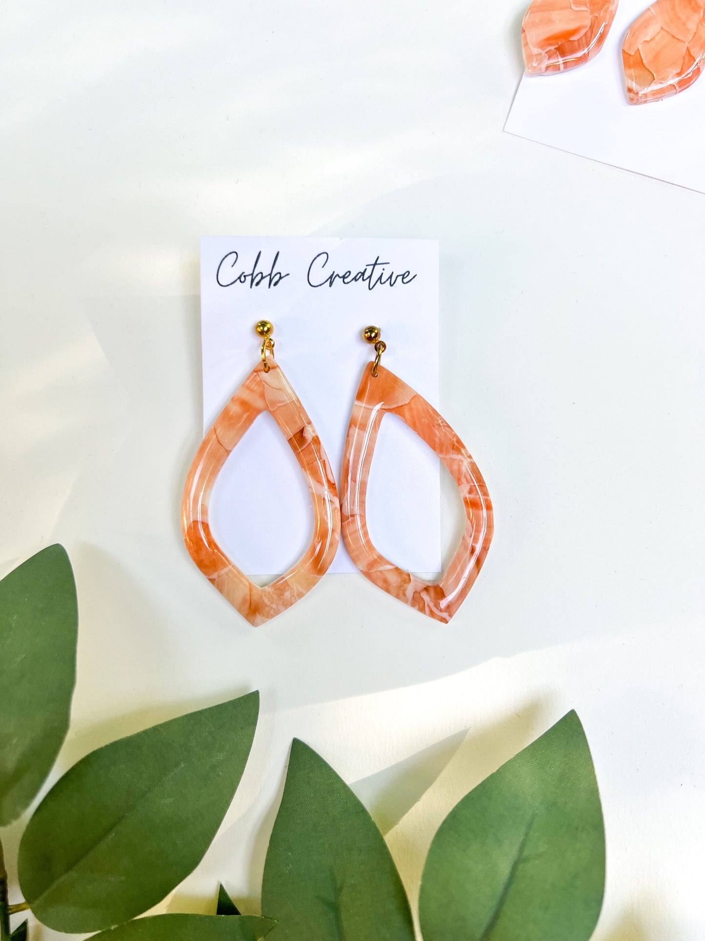 Peach Shula Drop Earrings