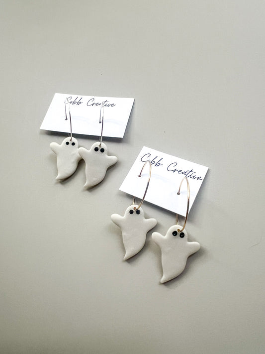 Ghost Hoop Earrings