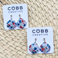 Painted Petals Dew Drop Earrings